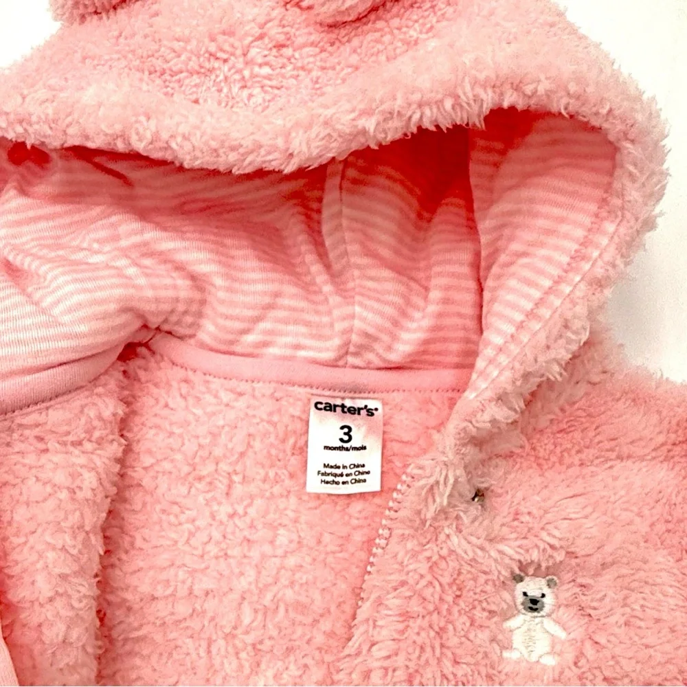 Carter's‎ Blush Pink Hooded Footie